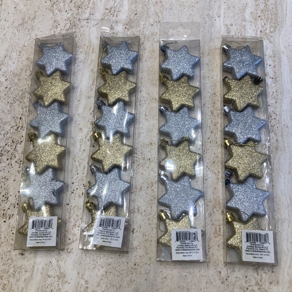 Glitter Star of David Hanukkah Hanging Ornament - Picture 2 of 2